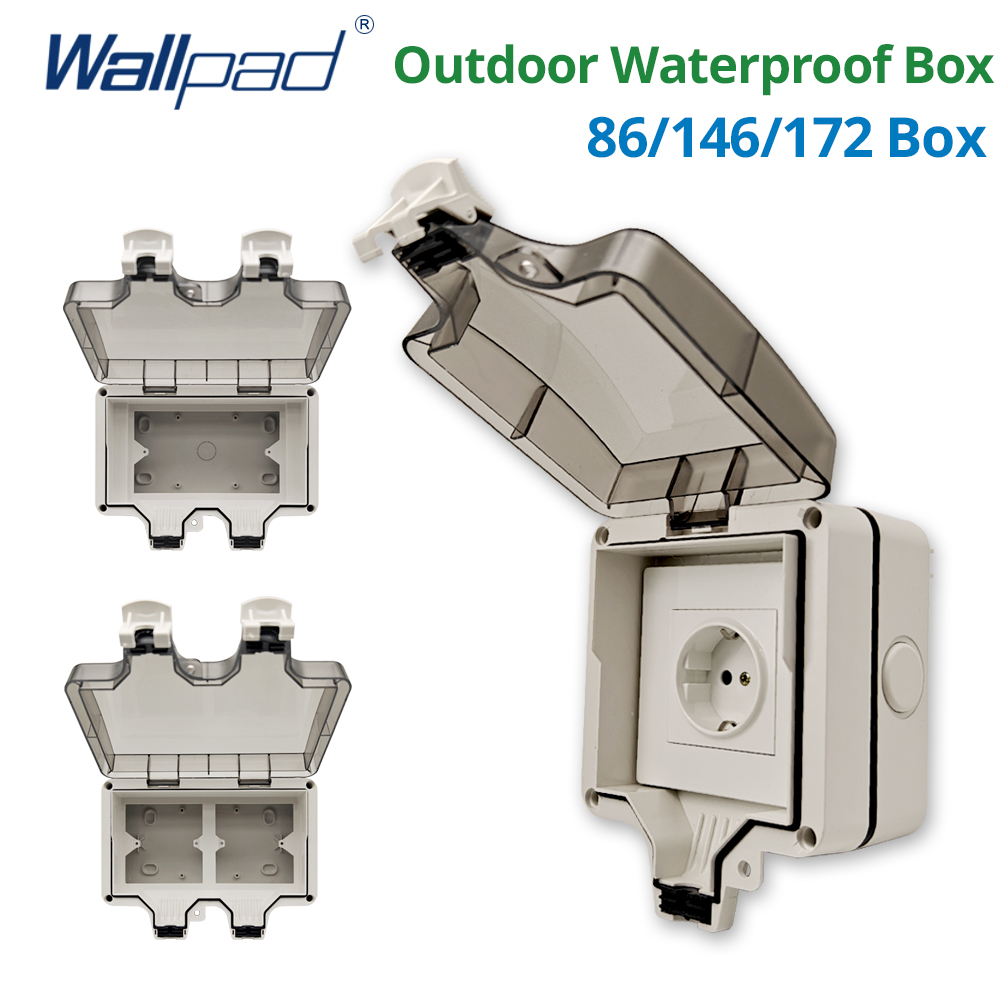 Outdoor Power Outlet - Wallpad IP66 пылезащитный водонепроницаемый уличный ящик