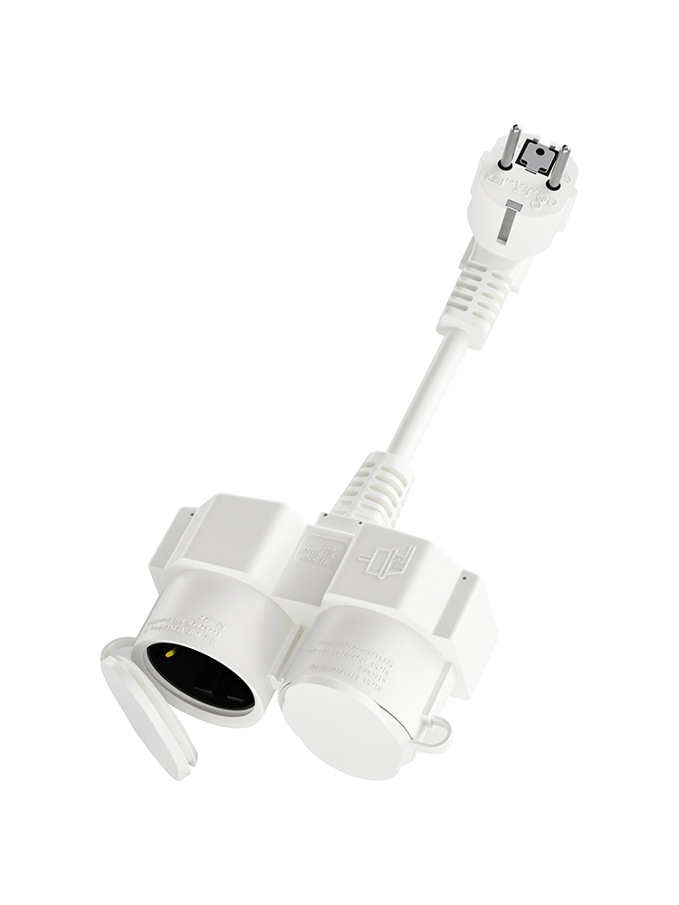 Outdoor Power Extension Cord - Удлинитель EU с 2 розетками Schuko,