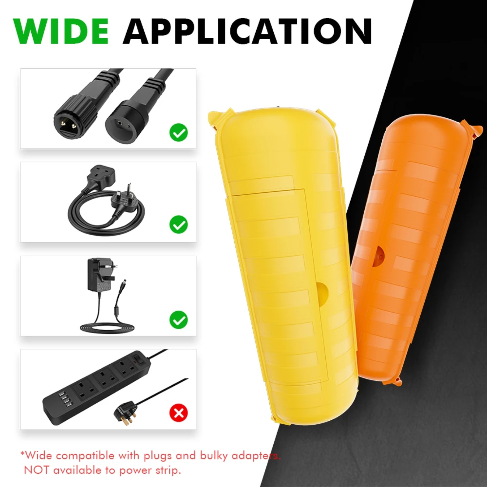 Outdoor Power Extension Cord - Защитный кожух IP44 для уличных удлинителей