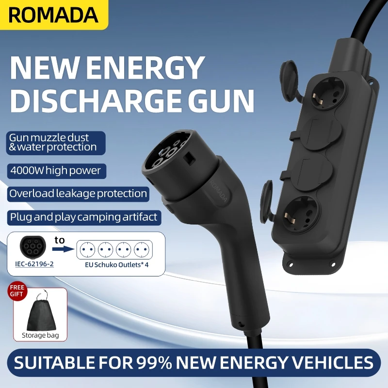 Outdoor Power Outlet - Портативный кабель V2L 16А 4кВт для
