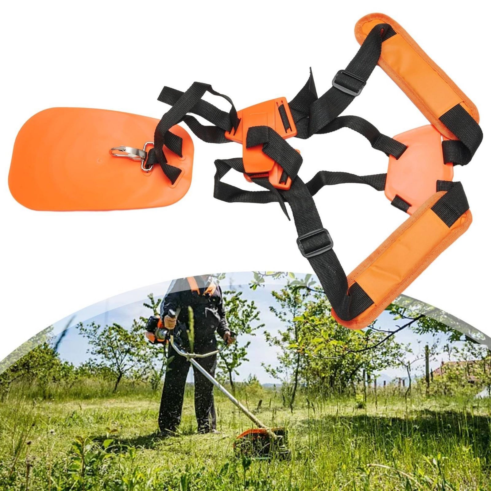 Brush Cutter Strap - Двойной наплечный ремень для триммера, прочный,