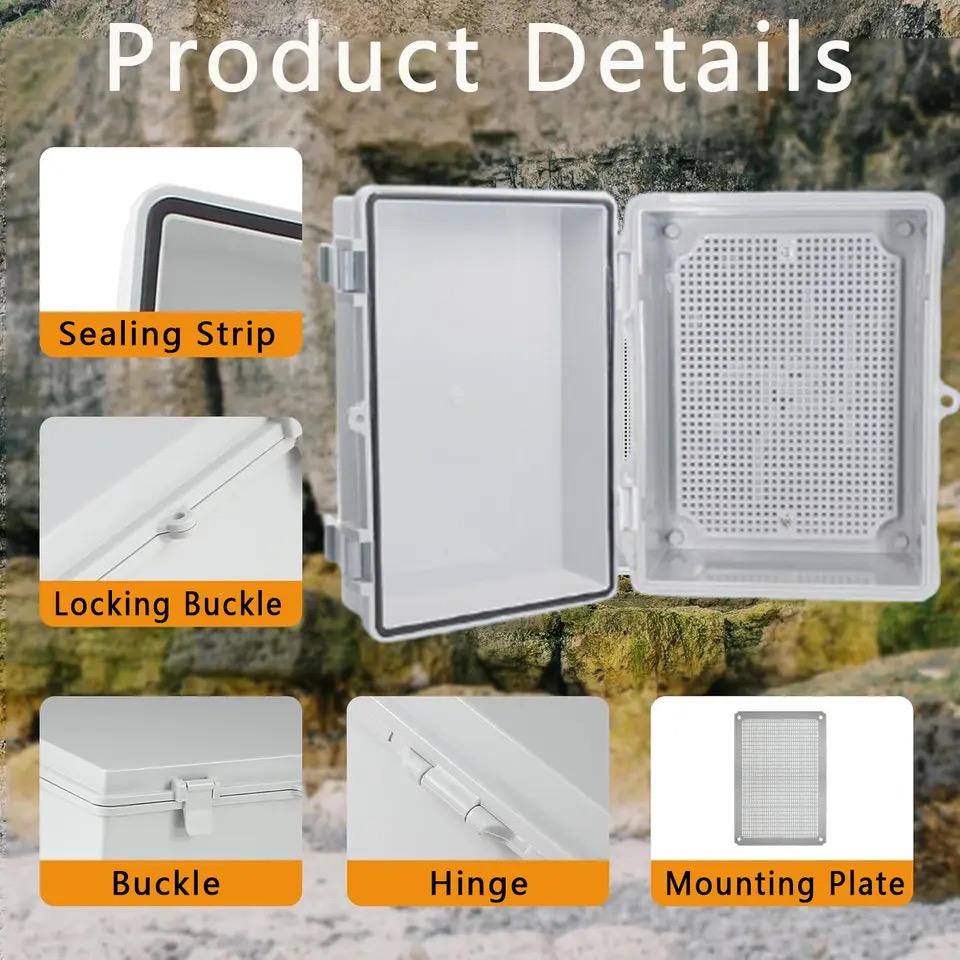 Открытый IP66 ABS ПК Шарнирный – обзор и цена Outdoor Power Box Cover