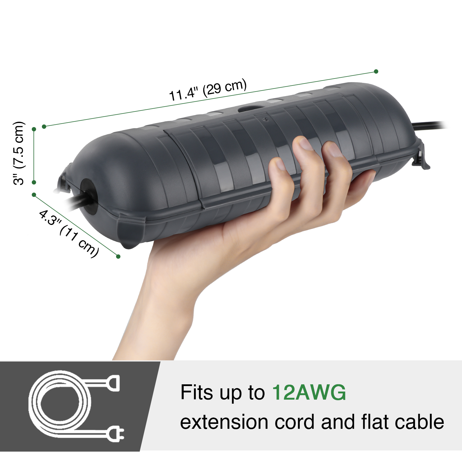 Большие всепогодные защитные к – обзор и цена Outdoor Power Extension Cord